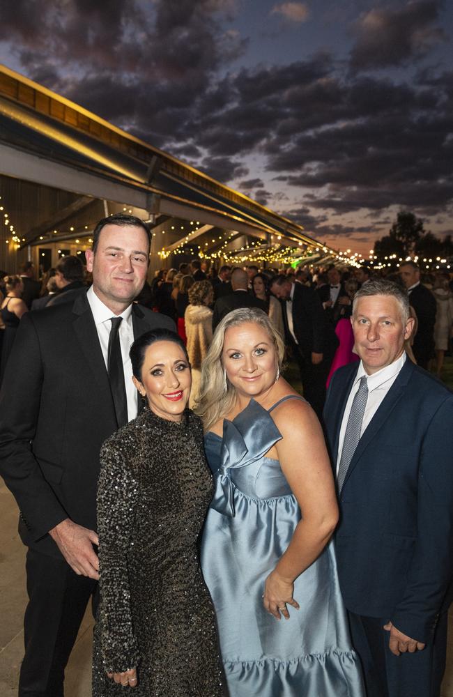 At LifeFlight Toowoomba Gala are (from left) Michael Joy, Halli Joy, Jodi Cornell and Shane Cornell at The Goods Shed, Saturday. Picture: Kevin Farmer