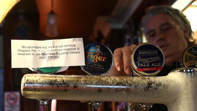 Sydney Hollywood Hotel decided to boycott Coopers Brewery. Picture: Getty Images