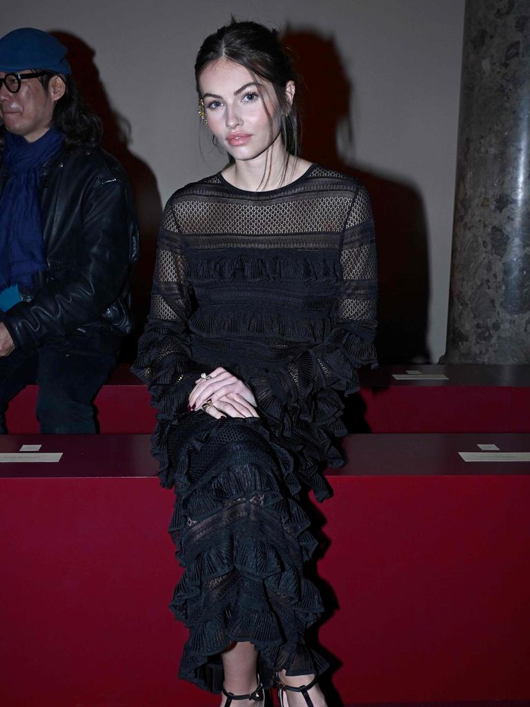 Blondeau was at the Zimmermann show earlier in the week. Picture: Julien De Rosa / AFP