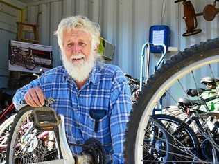 MR FIX-IT: John Hildebrand is a bicycle rescuer and repairman who works a few hours each week at the Lismore Revolve Shop. For more than two years, he's done repairs on bikes so they can be re-sold. A passionate and committed recycler, John absolutely hates the thought of a good bike going to waste. Council is looking for more people like John who have a specific interest in something - furniture, machinery, books, toys, you name it - to be part of the new Upcycle Volunteers Team