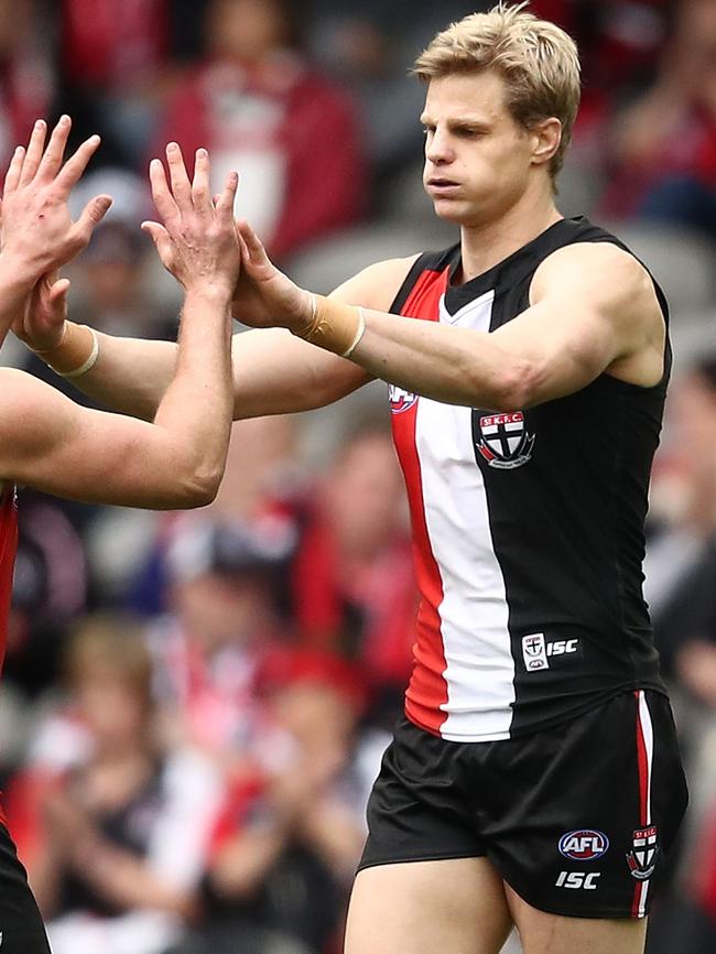 Nick Riewoldt finished third.