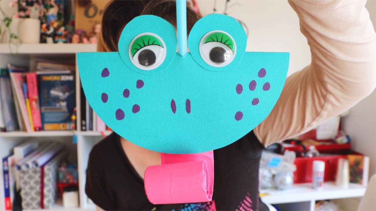 A little frog with its tongue out #viral#tutorial#diyproject#handmade#