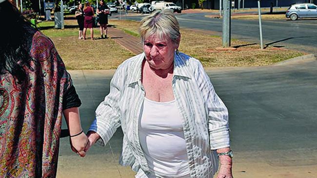 Fran Hodgetts leaving the inquest. Picture: Michael Franchi