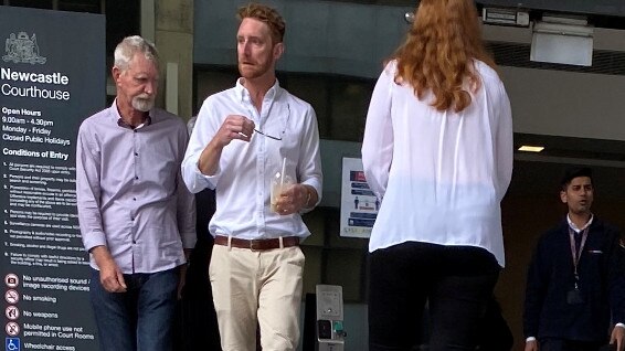 Adam Anthony Bortic arriving at Newcastle District Court on Wednesday Oct 7. He was under the influence of alcohol and had cannabis in his system when he lost control of a car at Salamander Bay in April 2018, and slammed into a tree, killing his two workmates.