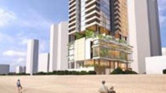 The original 49-level tower proposed for the Main Beach beachfront.