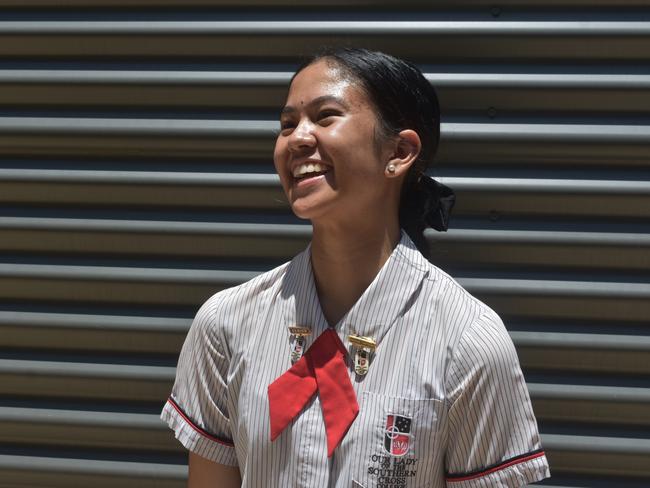 Our Lady of the Southern Cross College student Kacy Miaco. Picture: Sam Turner