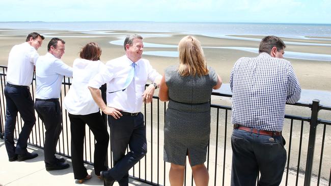 LNP leader Tim Nicholls after a meeting with likely new MPs in the seat of Pumicestone yesterday. Picture: Liam Kidston