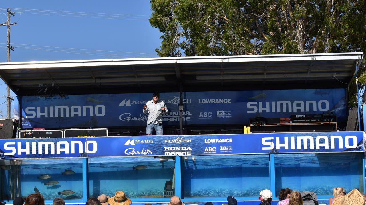 Crowds turned out to watch Fishing with Mossy.