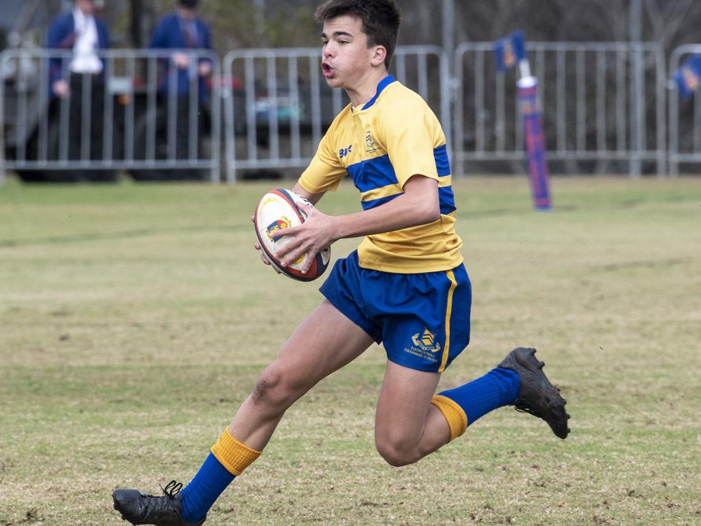 15As Downlands vs TGS. O'Callaghan Cup day at Downlands College. Saturday, August 6, 2022. Picture: Nev Madsen.