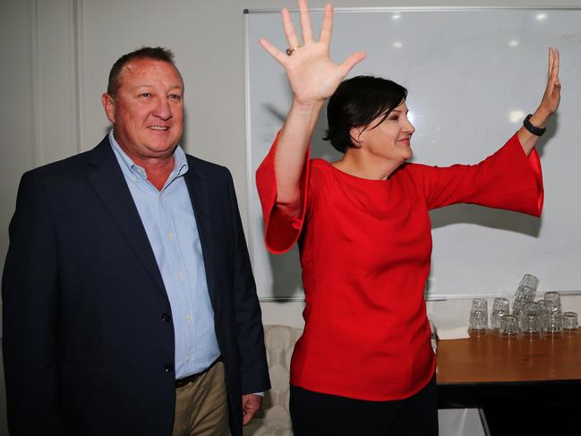 McKay with Labor candidate Jeff Drayton after the Upper Hunter by-election. Picture: NCA NewsWire/Peter Lorimer