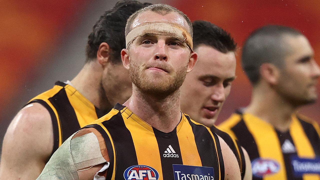 Hawthorn has encouraged Brownlow medallist Tom Mitchell to seek a third club. Picture: Phil Hillyard