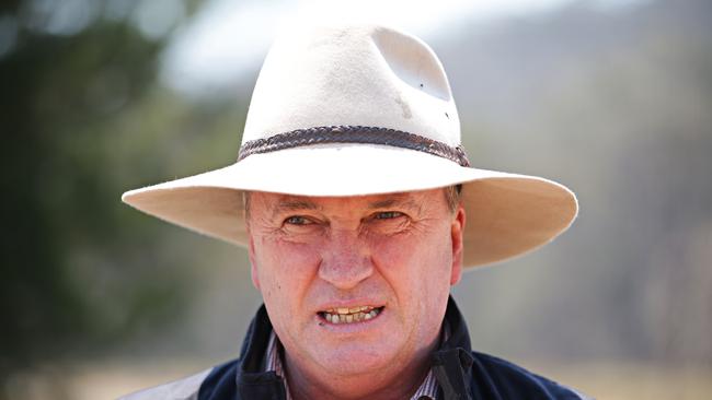 Barnaby Joyce urging Scott Morrison to “just start building” a low-emissions plant in Collinsville. Photographer: Adam Yip