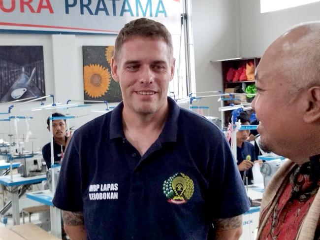 Bali Nine member Matthew Norman at an event at Kerobokan Prison Bali. Picture - Amanda Hodge,