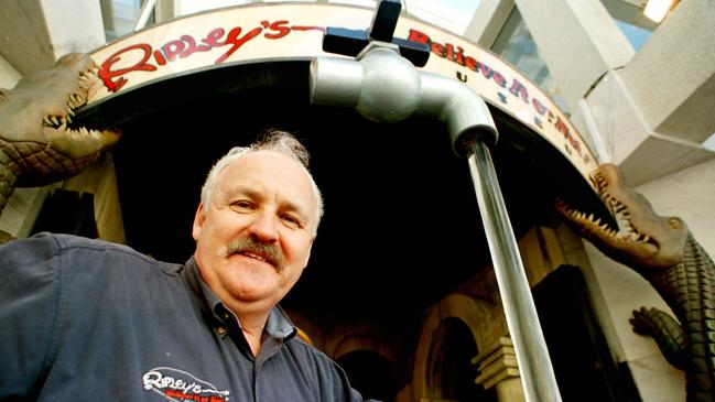 Then tourist operator Russell Murphy general manager of 'Ripley's Believe It or Not' in Surfers Paradise.