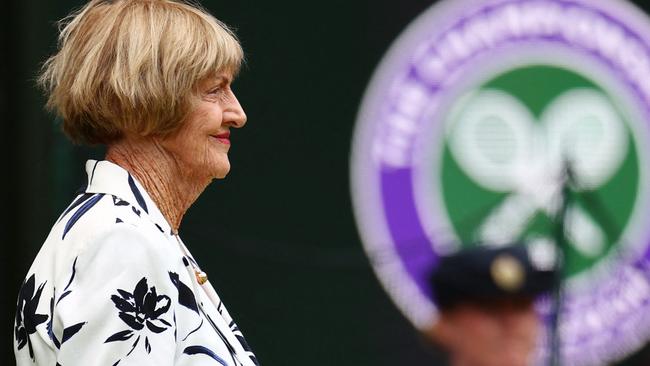 Margaret Court at Wimbledon earlier this month. Picture: Adrian Dennis/AFP