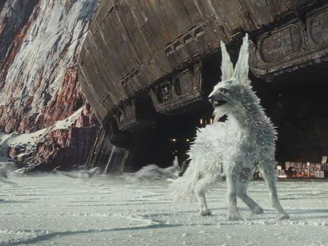 The Last Jedi's ice fox is becoming a fast favourite among fans. Picture: YouTube