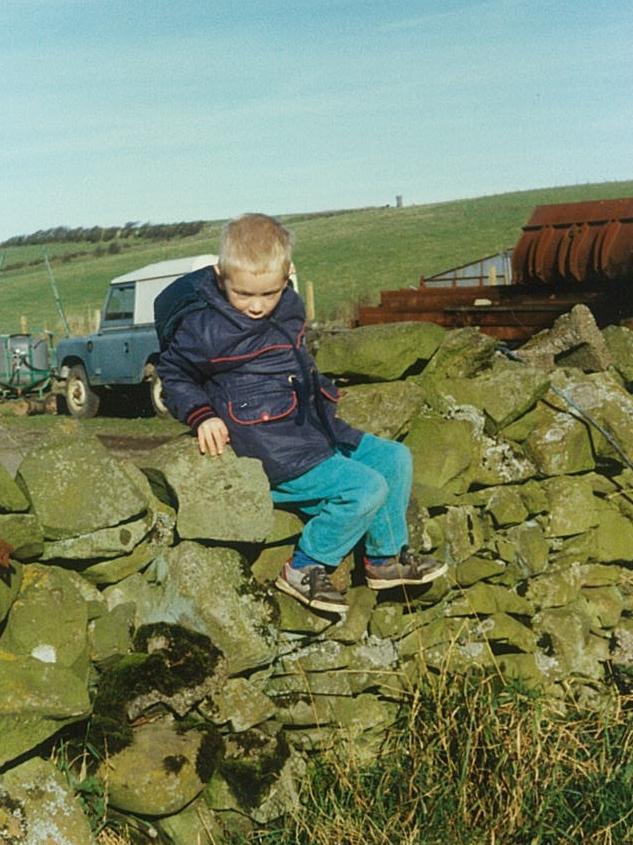 David Speirs as a child in Scotland. Picture: supplied