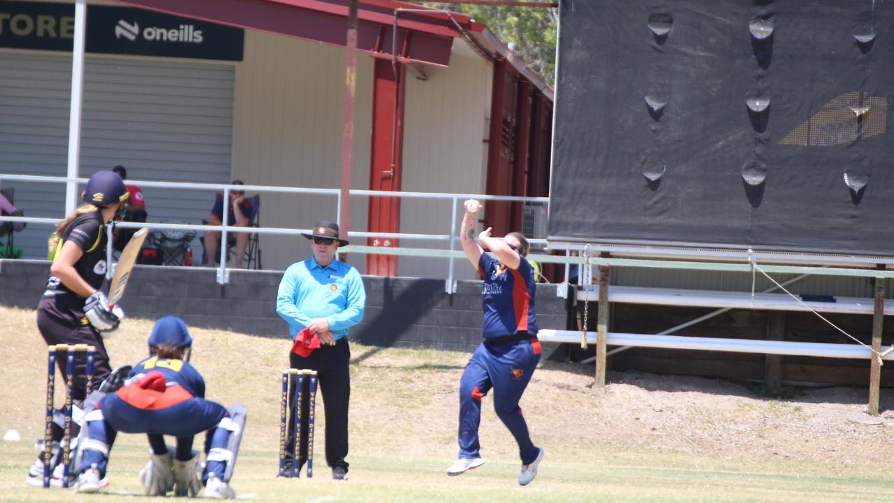 Katherine Raymond Shield T20 action between the Sunshine Coast and Wests.