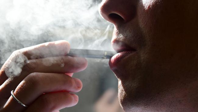 Calls to the Victorian Poisons Information Centre about poisoning from e-cigarettes have surged by 232 per cent in four years. Picture: AFP