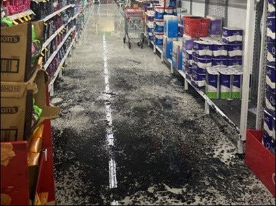 Coles store evacuated as toilet paper set on fire