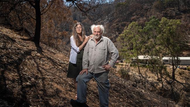 Terry Reardon and Joan Gibbs’ property provides just a snapshot of the wider environmental impact. Picture: Brad Fleet