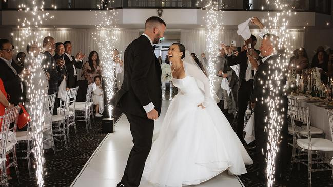 Mimi and Kristian at their wedding. Picture: Jessica Mary Photography