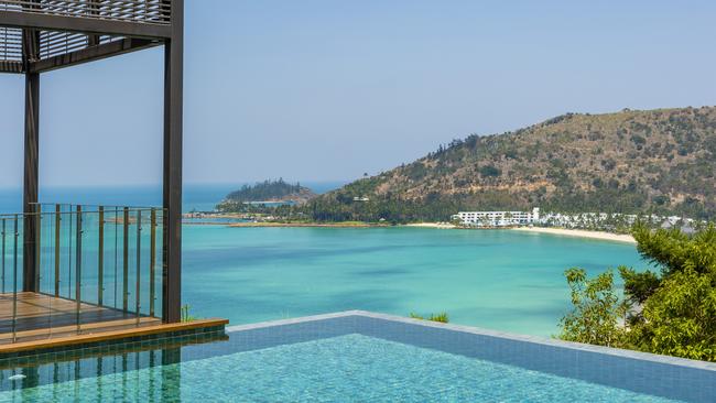 The villa has infinite views of the Coral Sea and Great Barrier Reef.