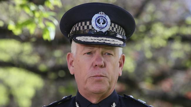 SA Police Commissioner Grant Stevens said two officers have already been allocated to oversee the co-ordination of the checks on 500 children living in “high-risk” situations. Picture: Emma Brasier