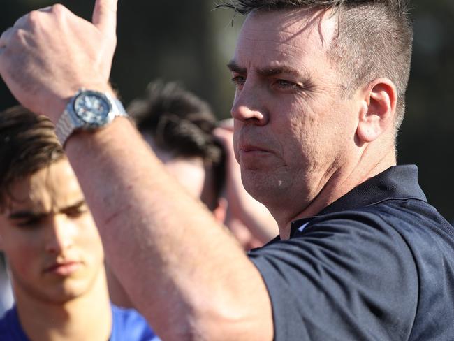 Brad Julier calls the shots as WRFL interleague coach. Picture: Local Legends Photography