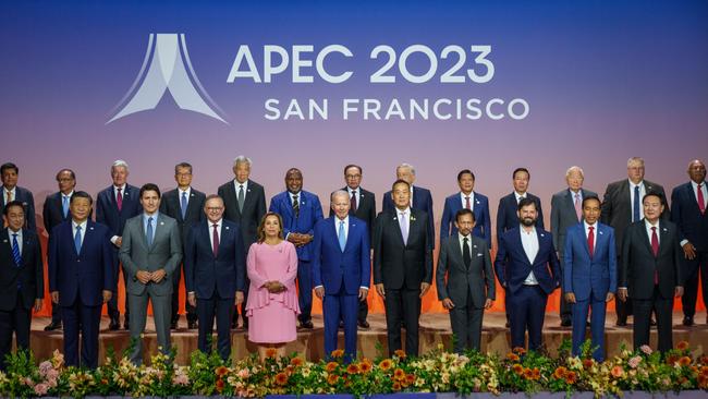 Prime Minister Anthony Albanese, with other world leaders at the APEC Summit in San Francisco. Picture: PMO