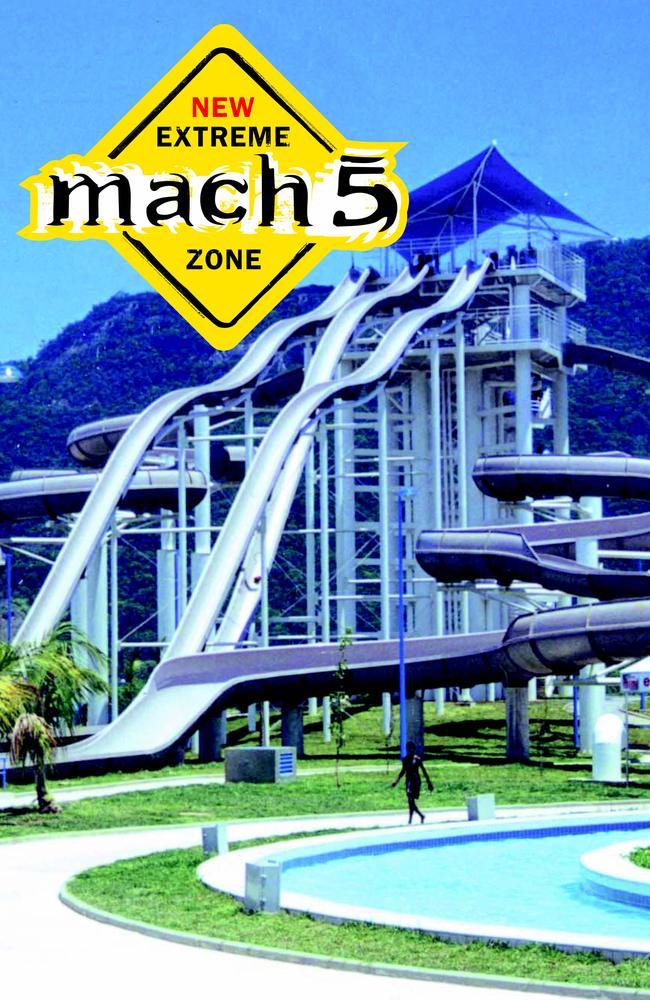 A poster from August 2005, announcing the ‘new’ Mach 5 as part of a $20 million expansion of the park.