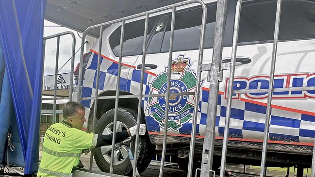 Another bullet hole can be seen on a side window. Picture: NCA NewsWire / Aisling Brennan