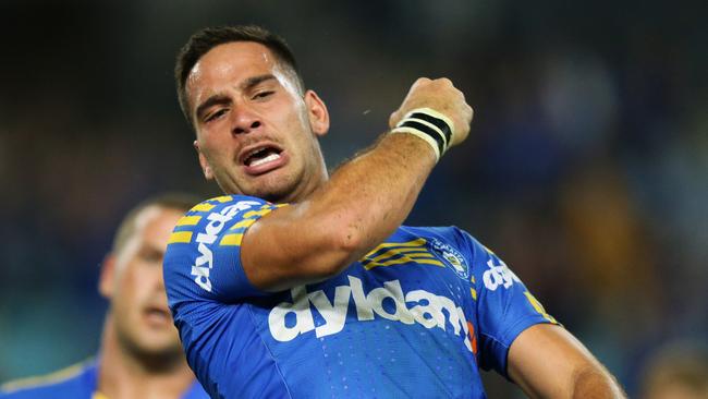 Corey Norman’s future at the Eels is uncertain. Picture: Brett Costello