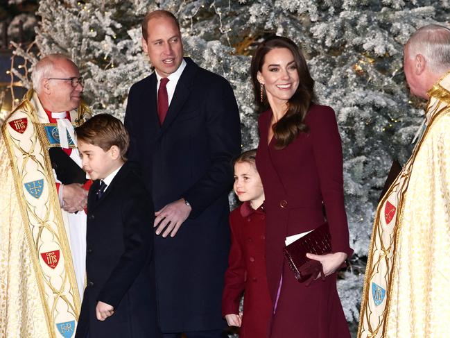 The Princess of Wales again dazzled at the service. Picture: AFP