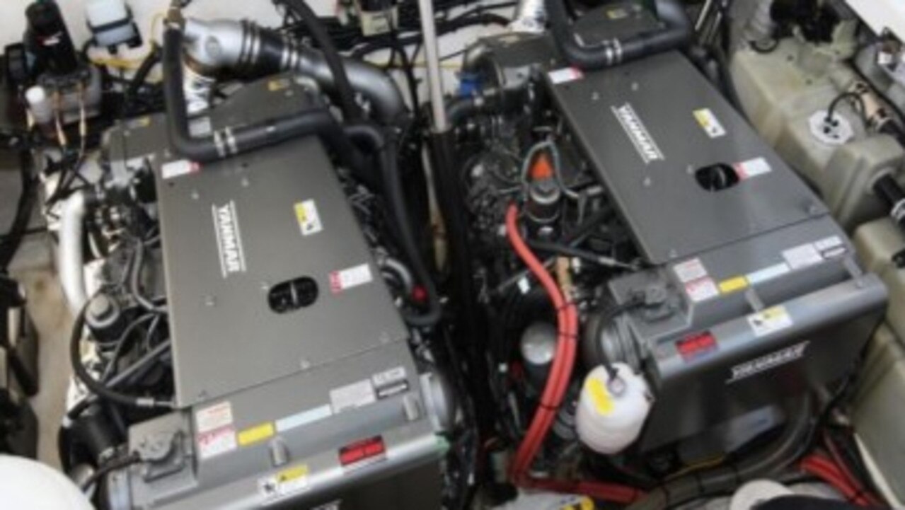 Keith Callinan paid $140,000 for the installation of two Yanmar V8 engines and stern drives.