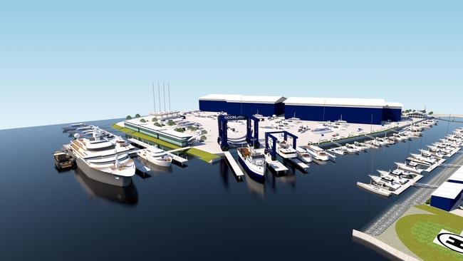 Artist’s impression of new boatyard development. Supplied images.