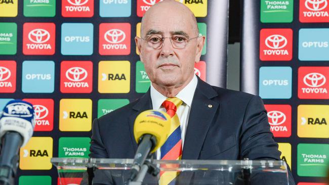 Adelaide Football Club John Olsen has failed in a bid to hold a meeting with Adelaide City Council to discuss new city headquarters. Picture: Brenton Edwards