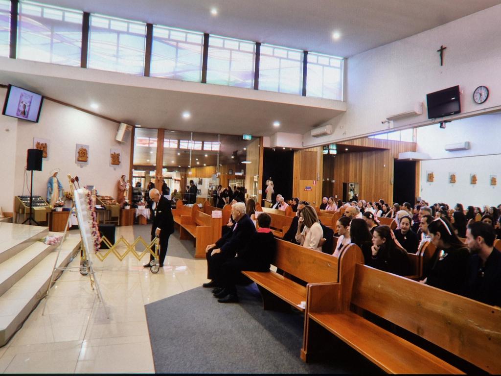 The funeral took place at Mary Immaculate Catholic Church in Bossley Park. Picture: NewsWire/ Sam Ruttyn