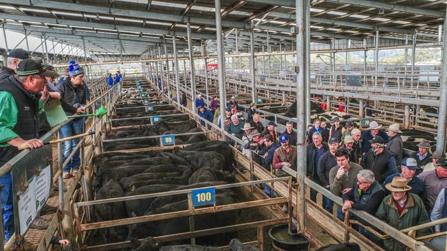 There was a large crowd at last week's Leongatha store sale. Picture: Madeleine Stuchbery
