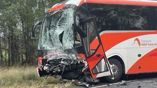 Eight bus passengers were taken to Dubbo Hospital after the crash in a stable condition. Picture: EXCLUSIVE to News Corp