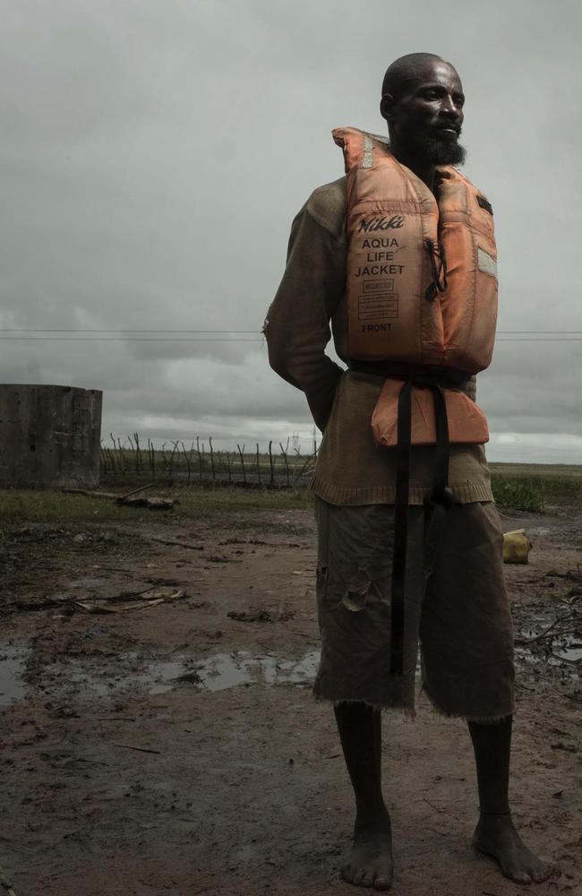 Fisherman Luis Bernardo, 26, who’s been rescuing people by boat. Picture: Josh Estey/CARE