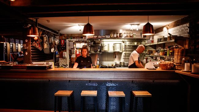 The kitchen at Udaberri in Leigh St. Picture: Matt Turner