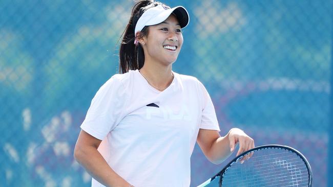 Priscilla Hon on her first day back at training as Covid-19 restrictions are eased earlier in the week. Photo Lachie Millard