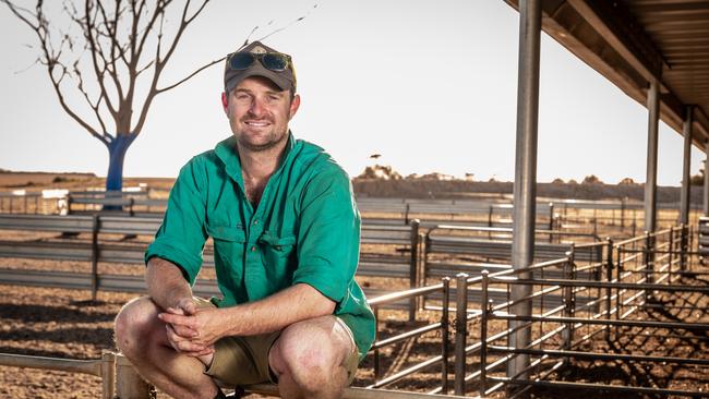 Hamish Thompson at Moojepin Merinos near Katanning in Western Australia. Picture: Tony McDonough