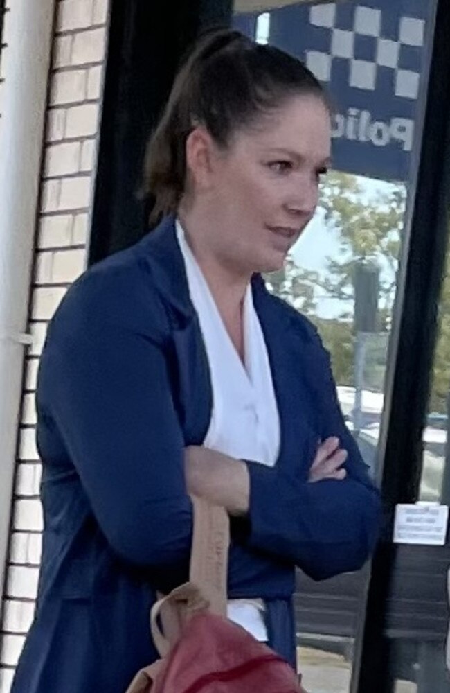 Amy Whitehouse outside Forster Local Court on September 27.