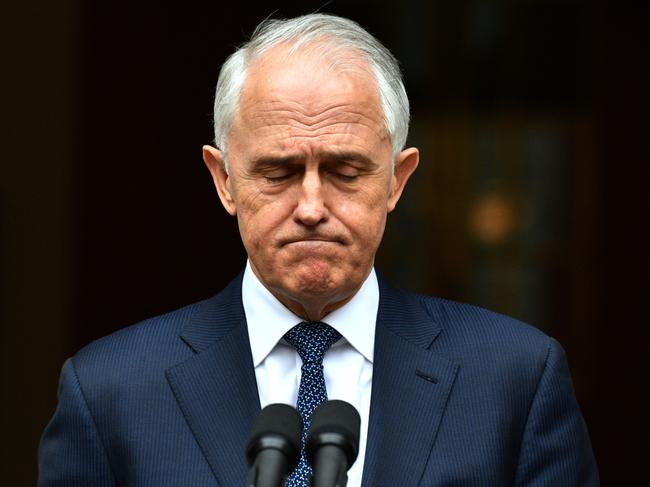 Prime Minister Malcolm Turnbull at a press conference at Parliament House in Canberra, Thursday, August 23, 2018. (AAP Image/Mick Tsikas) NO ARCHIVING