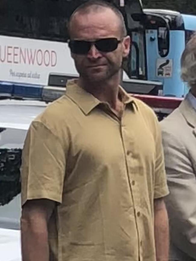 Raphael Van Aalst (left), 43, of Waterloo, outside Manly Local Court on Thursday, where he was handed an 18-month Intensive Correction Order. Picture: Manly Daily