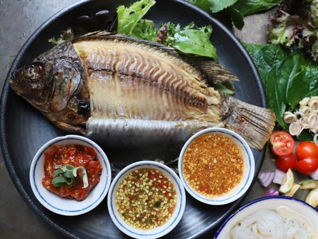 A pan-fried whole fish on the Boone Cafe menu. Picture: Jenifer Jagielski