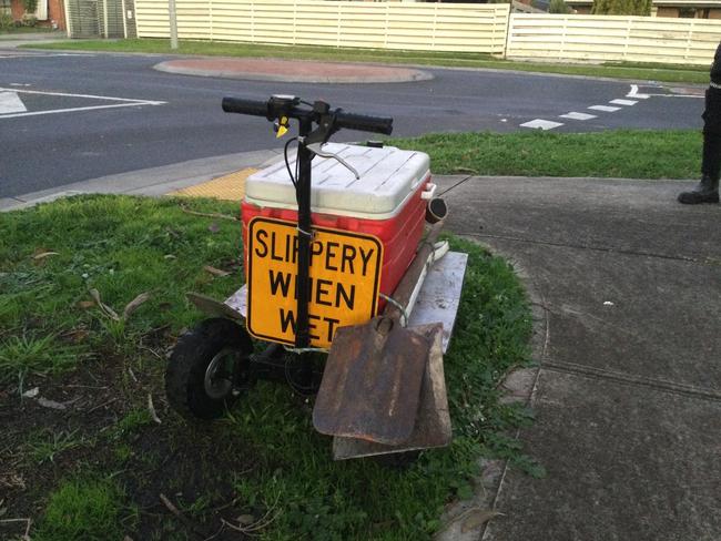 The Esky contained marijuana and a bong. Picture: Supplied/Facebook.