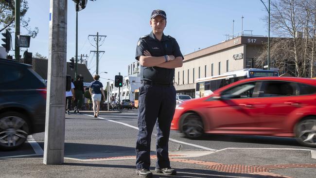 Acting Sergeant Andrew Hope is calling for people to take extra caution at the intersection.